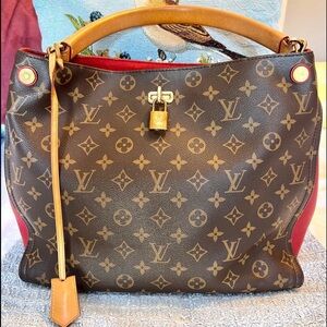 LOUIS VUITTON Monogram Canvas Cerise Gaia Bag